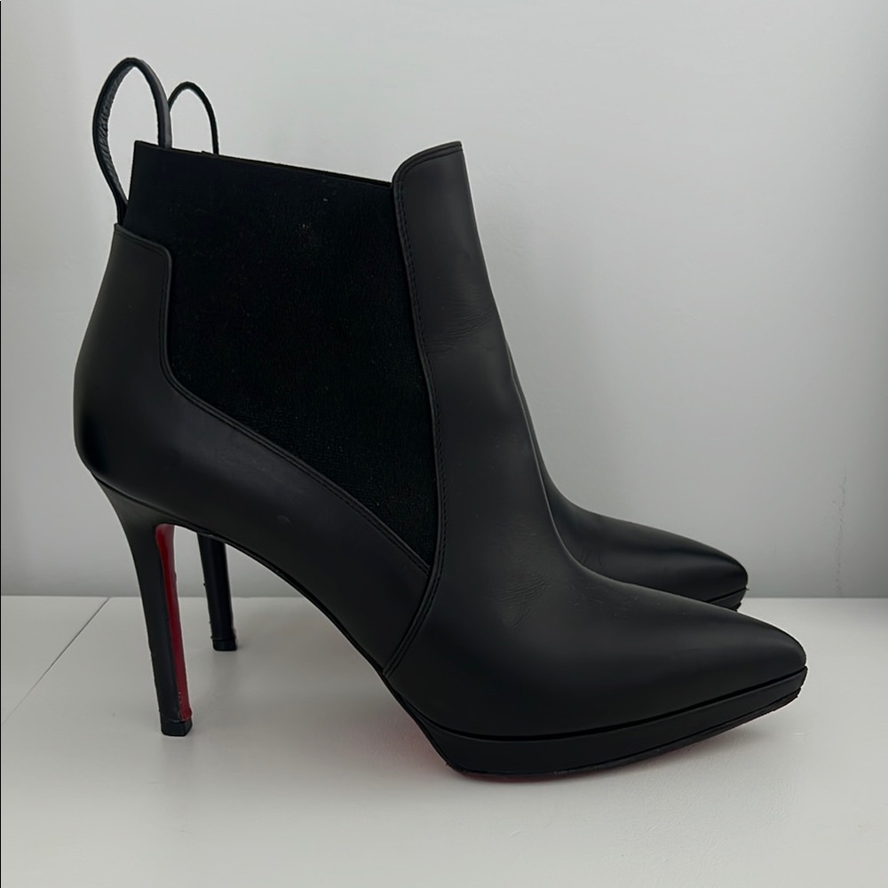 Christian Louboutin Black Stiletto Ankle Boots